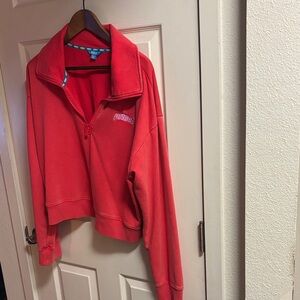 Prince Red Quarter-Zip Sweatshirt